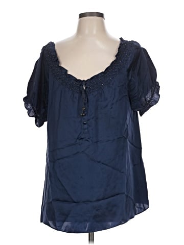 Joie Short Sleeve Silk Top (view 1)