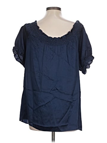 Joie Short Sleeve Silk Top (view 2)
