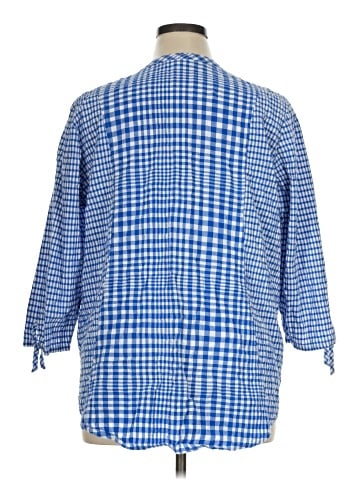 Habitat 3/4 Sleeve Button-Down Shirt (view 2)