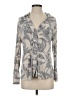 Soma Gray Long Sleeve Blouse Size S - photo 1