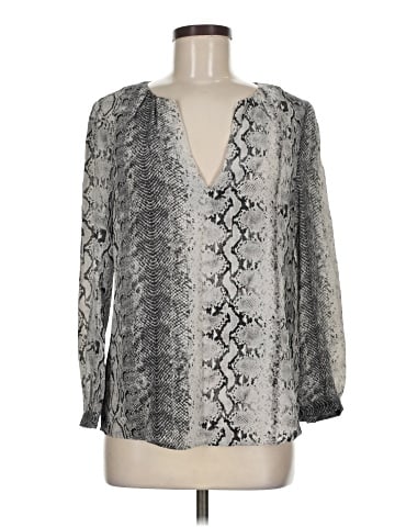 Joie Long Sleeve Silk Top (view 1)