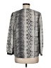 Joie 100% Silk Silver Long Sleeve Silk Top Size M - photo 2