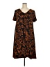 Roaman's Paisley Brown Casual Dress Size 18 (L) - photo 2