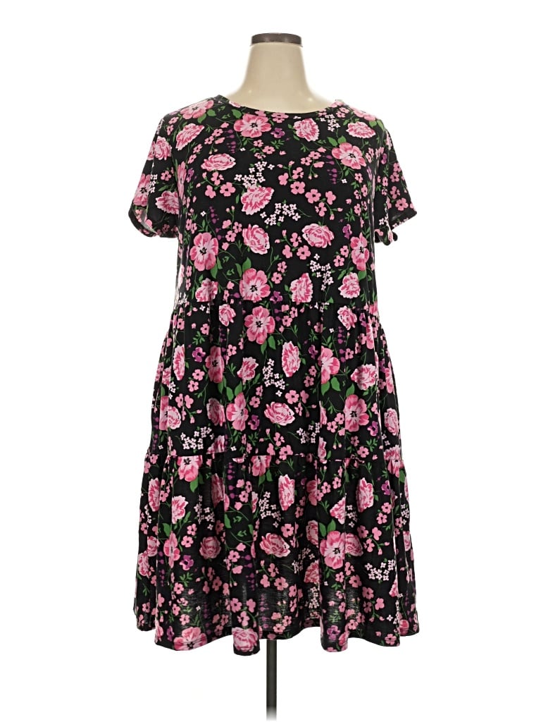 Pre-owned Lularoe Casual Dress In Black