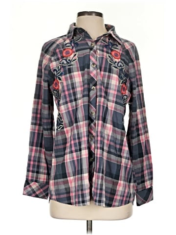 Tolani Long Sleeve Button-Down Shirt (view 1)