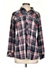 Tolani Plaid Gray Long Sleeve Button-Down Shirt Size S - photo 1