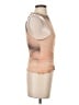 Zara 100% Polyester Tan Sleeveless Top Size XS - photo 4