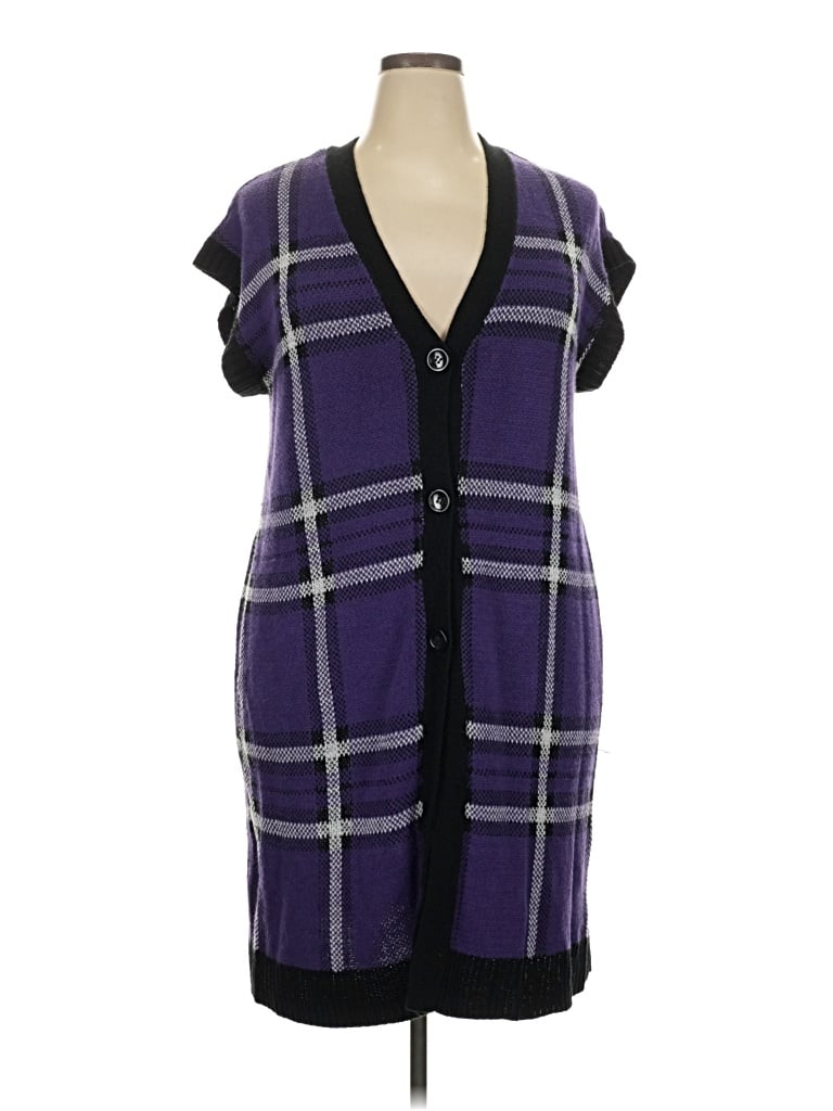 Pre-owned Cato Sweater Vest In Purple