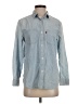 Levi's Chevron-herringbone Blue Long Sleeve Button-Down Shirt Size S - photo 1