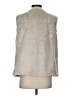 Studio Y 100% Polyester Ivory Faux Fur Vest Size L - photo 2