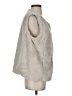 Studio Y 100% Polyester Ivory Faux Fur Vest Size L - photo 4