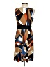MICHAEL Michael Kors Graphic Brown Casual Dress Size S - photo 2