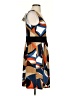 MICHAEL Michael Kors Graphic Brown Casual Dress Size S - photo 4