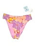 Roxy Floral Pink Swimsuit Bottoms Size L - photo 1