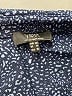 Yest 100% Viscose Polka Dots Blue Long Sleeve Button-Down Shirt Size 10 - photo 7