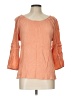 Falls Creek Orange 3/4 Sleeve Blouse Size L - photo 1