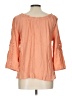 Falls Creek Orange 3/4 Sleeve Blouse Size L - photo 2