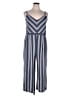 Xhilaration Chevron-herringbone Blue Jumpsuit Size XXL - photo 1