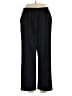 Alfred Dunner 100% Polyester Solid Black Casual Pants Size 16 Petite - photo 1