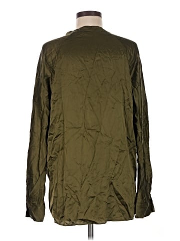 Vince. Long Sleeve Silk Top (view 2)