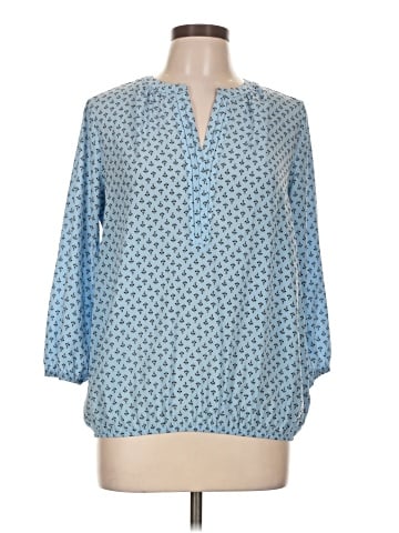 Dana Buchman Long Sleeve Henley (view 1)