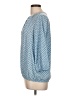 Dana Buchman 100% Polyester Blue Long Sleeve Henley Size L - photo 5