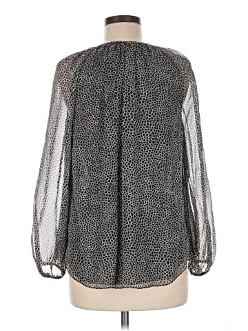 Diane von Furstenberg Long Sleeve Silk Top (view 2)