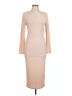 PrettyLittleThing Solid Tan Cocktail Dress Size 12 - photo 1