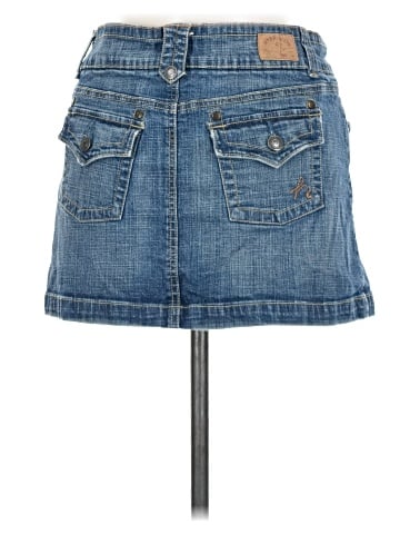 Hydraulic Denim Skirt (view 2)