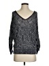 Bebe Paisley Silver Pullover Sweater Size XS - photo 1