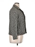 Coldwater Creek 100% Silk Houndstooth Gray Silk Blazer Size 14 (petite) - photo 4