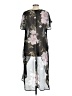 Meraki 100% Polyester Floral Black Casual Dress Size L - photo 2
