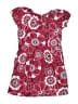 Tea 100% Cotton Print Red Dress Size 5 - photo 2