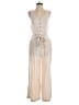 Ellen Tracy Stripes Ivory Jumpsuit Size S - photo 1