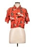 Forever 21 Tropical Orange Short Sleeve Blouse Size L - photo 1