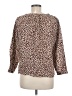 J.Crew 100% Linen Animal Print Brown 3/4 Sleeve Blouse Size 6 - photo 2
