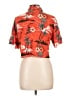 Forever 21 Tropical Orange Short Sleeve Blouse Size L - photo 2