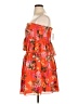 WAYF 100% Polyester Floral Orange Red Cocktail Dress Size 16 - photo 5