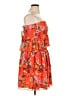 WAYF 100% Polyester Floral Orange Red Cocktail Dress Size 16 - photo 4