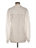 Ecru Solid Ivory Long Sleeve Blouse Size M - photo 2