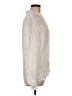 Ecru Solid Ivory Long Sleeve Blouse Size M - photo 4