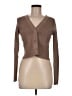 Edge Solid Tan Brown Cardigan Size M - photo 1