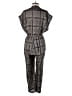 Zimmermann 100% Silk Plaid Black Jumpsuit Size 2 - photo 2