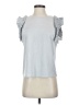 Zara Silver Sleeveless T-Shirt Size S - photo 1