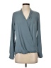 Pleione 100% Polyester Gray Long Sleeve Blouse Size XS - photo 1