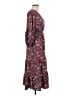 Max Studio Paisley Burgundy Casual Dress Size M - photo 4