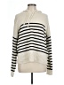 Naadam 100% Cashmere Stripes Ivory Cashmere Pullover Sweater Size L - photo 1