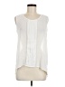 Paper Crane 100% Polyester Ivory Sleeveless Blouse Size M - photo 1