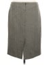 J.Crew Chevron-herringbone Gray Wool Skirt Size 6 - photo 2