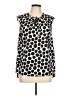 Merona Polka Dots Black Sleeveless Blouse Size L - photo 1